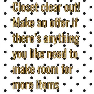 Clearing out my closet